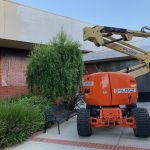 Exterior Painting with Scissor lift